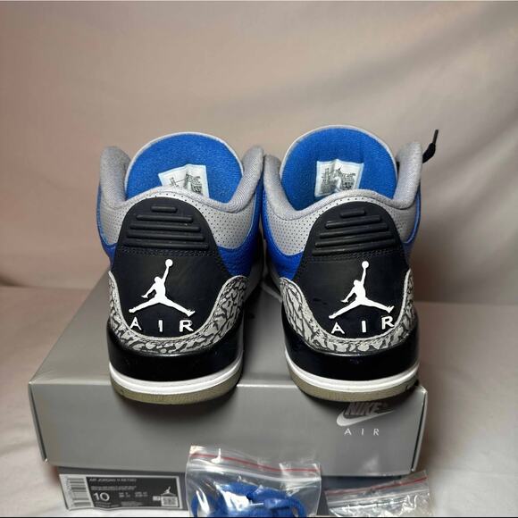 Size 10 - Nike Air Jordan 3 Retro Varsity Royal Men\'s Shoes Ships Now main image 11